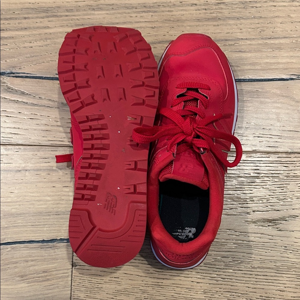 New Balance Women’s Bright Red Sneakers - Picture 4 of 5